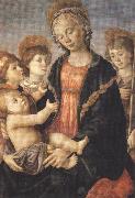 Sandro Botticelli Madonna and Child with St John and two Saints (mk36) oil painting picture wholesale